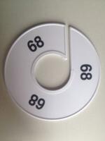 Maatring 11 cm wit/zwart 68