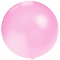 Grote ballonnen dia 60 cm baby roze - thumbnail