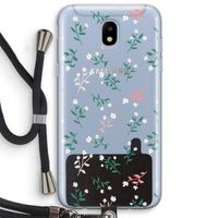 Small white flowers: Samsung Galaxy J5 (2017) Transparant Hoesje met koord