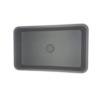 Opbouw Wastafel Sanimex Crystal Beton Rechthoekig Grijs