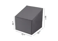 AeroCover loungestoelhoes hoge rug 75x78x65/90cm