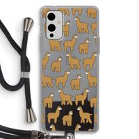 Alpacas: OnePlus 9 Transparant Hoesje met koord