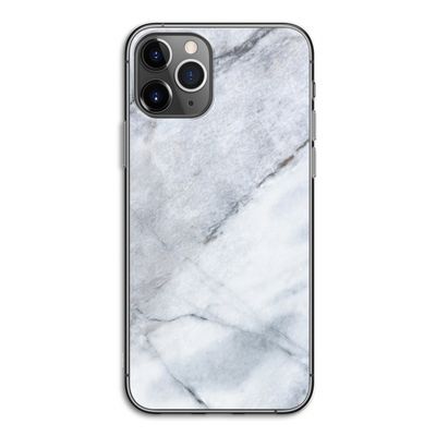 Witte marmer: iPhone 11 Pro Transparant Hoesje