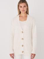 Italiaans katoenmix cardigan met pailletten