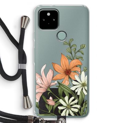 Floral bouquet: Pixel 5 Transparant Hoesje met koord