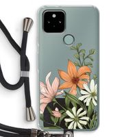 Floral bouquet: Pixel 5 Transparant Hoesje met koord