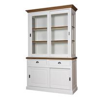 Barneveld Vitrinekast 135cm eiken