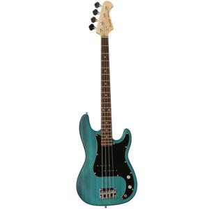 Fazley Outlaw Series Peacemaker Basic Blue elektrische basgitaar met gigbag