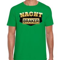 Nachtbraker shirt / carnaval outfit groen voor heren 2XL  - - thumbnail