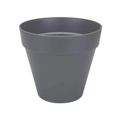 ELHO Ronde bloempot met wielen Loft Urban - Ø 40 cm - Antracietgrijs