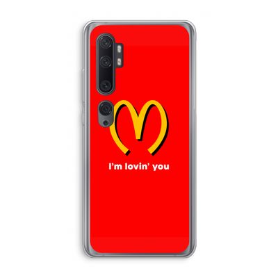 I'm lovin' you: Xiaomi Mi Note 10 Transparant Hoesje