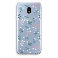 Small white flowers: Samsung Galaxy J3 (2017) Transparant Hoesje