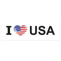 I Love Amerika stickers groot