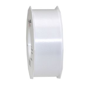 1x Luxe zilveren kunststof lint rollen 4 cm x 91 meter cadeaulint verpakkingsmateriaal - Cadeaulinten