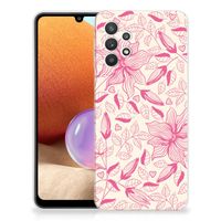 Samsung Galaxy A32 4G | A32 5G Enterprise Editie TPU Case Pink Flowers - thumbnail