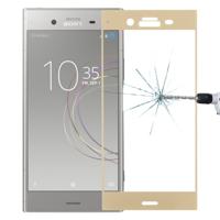 Voor Sony Xperia XZ1 0 26 mm 9H oppervlaktehardheid 3D volledig scherm getemperd glas scherm Protector(Gold)