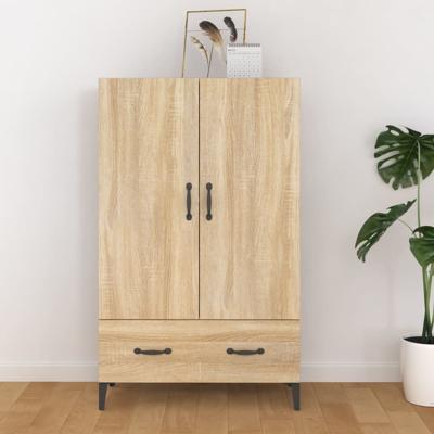 Hoge kast 70x31x115 cm bewerkt hout sonoma eikenkleurig