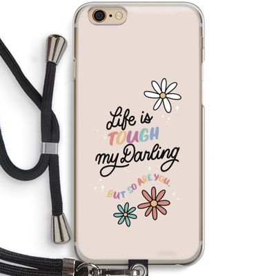 Tough Life: iPhone 6 / 6S Transparant Hoesje met koord