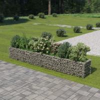 Gabion plantenbak verhoogd 360x50x50 cm gegalvaniseerd staal