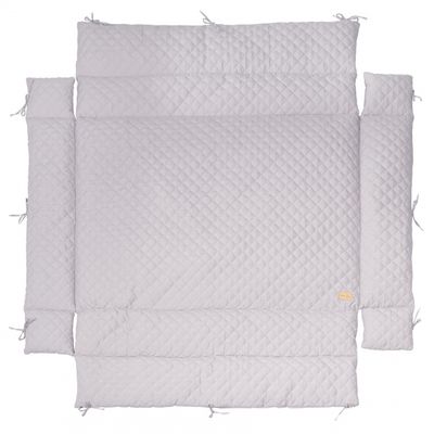 Roba boxkleed Style junior 96 x 18 cm polykatoen zilver Roba boxkleed Style junior 96 x 18 cm polykatoen zilver