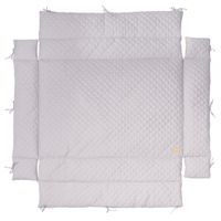 Roba boxkleed Style junior 96 x 18 cm polykatoen zilver - thumbnail