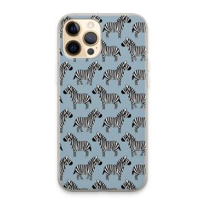 Zebra: iPhone 13 Pro Max Transparant Hoesje