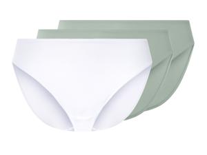 esmara 3 dames slips (Mint/wit, M (40/42))