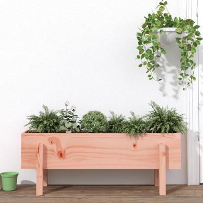 Plantenbak verhoogd 101x30x38 cm massief douglashout