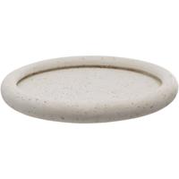 Leen Bakker - Decoratie Tray Nordic - Off-white - Ø26cm - Cement - Crème
