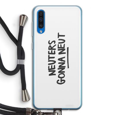 Neuters: Samsung Galaxy A50 Transparant Hoesje met koord
