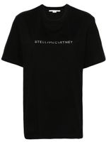 Stella McCartney t-shirt en coton à logo imprimé - Noir - thumbnail