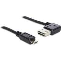 DeLOCK usb-a 2.0 90° > micro-usb-b kabel (zwart, 0,5 meter)