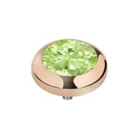 Melano Vivid Season CZ steentje Aqua Green Rosé