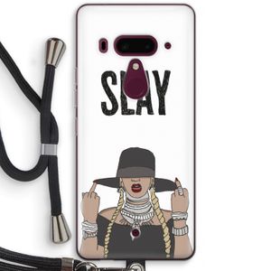Slay All Day: HTC U12+ Transparant Hoesje met koord
