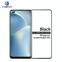 Voor OPPO A93(2020) PINWUYO 9H 3D Gebogen full screen explosiebestendige tempered glass film(zwart)