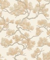 Dutch Wallcoverings Wall Fabric/Bs1 Pine Tree Cream - Creme
