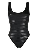 Balmain maillot de bain Olimpionic à logo imprimé - Noir