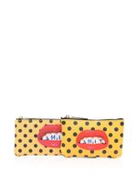 Seletti pochette à imprimé graphique - Jaune