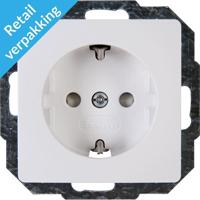 Enzo Kopp paris arctic wit inbouw stopcontact ra + kinderbeveiliging - 4625100