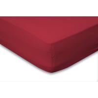 Eleganzzz Hoeslaken Jersey Katoen Stretch 35cm Hoge Hoek - rood 90x210/220 - 100x200 - thumbnail