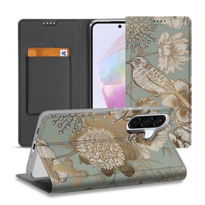 Smart Cover voor Samsung Galaxy A56 | A36 Vintage Bird Flowers Smart Cover voor Samsung Galaxy A56 | A36 Vintage Bird Flowers