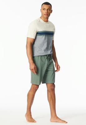 Schiesser Schiesser Pyjama Short khaki 182607 52/L