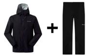 Berghaus Deluge Pro 3.0 jas maat M Zwart + Berghaus HILLWALKER OVRTRS AM BLK/BLK maat M