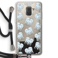 Octopussen: Samsung Galaxy A8 (2018) Transparant Hoesje met koord