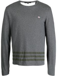 Gucci t-shirt en coton à patch logo - Gris