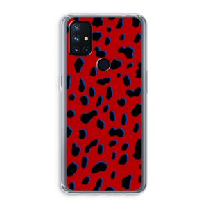 Red Leopard: OnePlus Nord N10 5G Transparant Hoesje