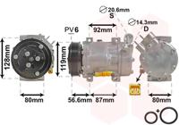 Van Wezel Airco compressor 0900K238 - thumbnail