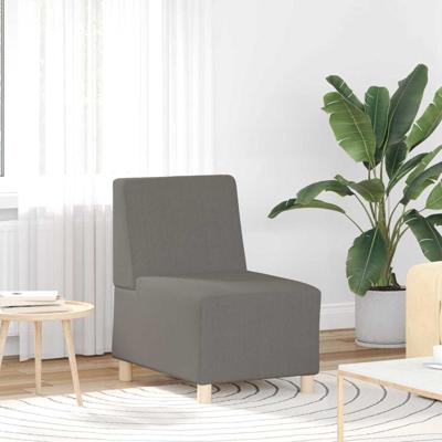 Sofa Stoel Lichtgrijs 55 x 74 x 82 cm Katoenen stof