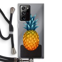 Grote ananas: Samsung Galaxy Note 20 Ultra / Note 20 Ultra 5G Transparant Hoesje met koord
