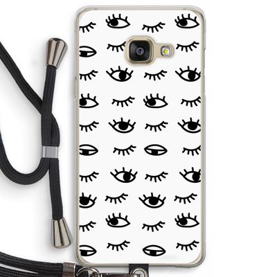 Eye pattern #2: Samsung Galaxy A3 (2016) Transparant Hoesje met koord